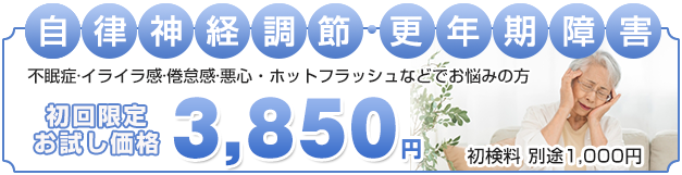 自律神経調節・更年期障害